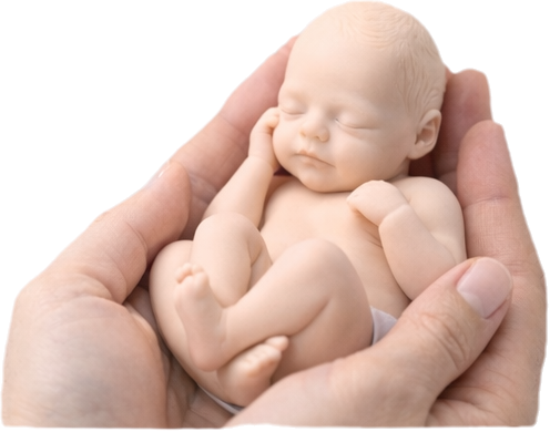 3D model miminka podle ultrazvuku